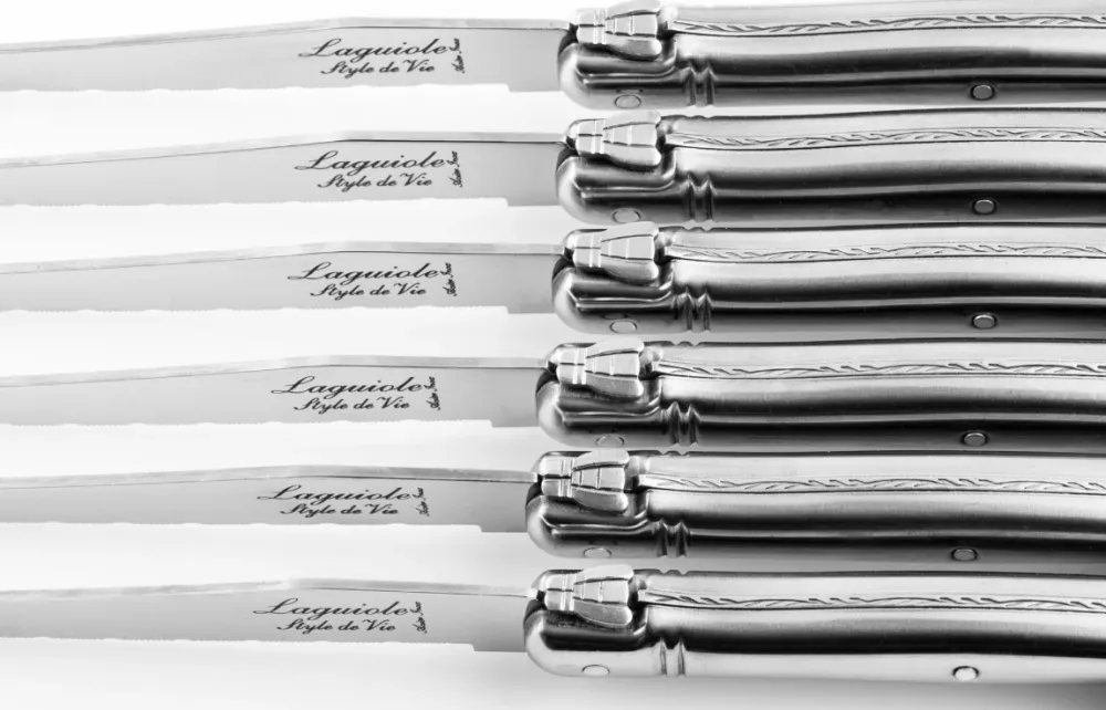 Laguiole Premium Line 6 Steakmesser Edelstahl
