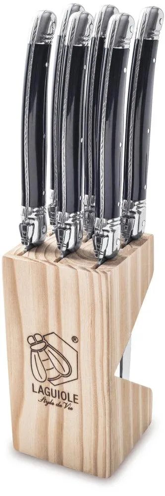 Laguiole Style de Vie Steakmesser Schwarz 'Premium Line'