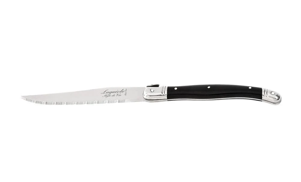 Laguiole Style de Vie Steakmesser Schwarz 'Premium Line'