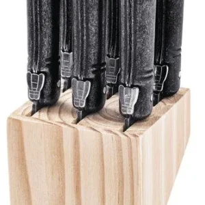Laguiole Style de Vie Steakmesser, schwarz stonewashed, Premium-Linie