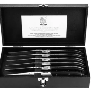 Laguiole Style de Vie Steakmesser Schwarzes Ebenholz 'Luxury Line'