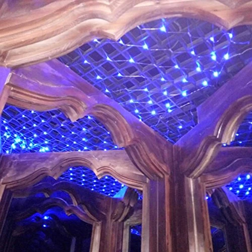 3 * 2M LED Lichternetz Lichterkette mit 204 LEDs Weihnachten mit Steuerbox Netz-ineinander greifen