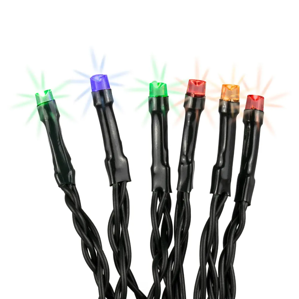 LED-Lichterkette, 100 LEDs, umschaltbar von ww auf Multicolor, batteriebetrieben