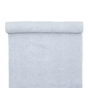 Leinen Tischläufer ice blue