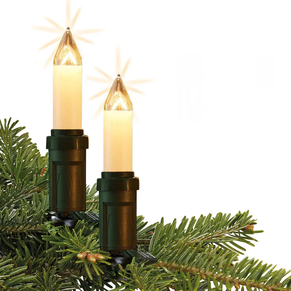 Lichterkette CAK 15, 15 Kerzen, E14, 100cm Abstand, Außenstecker 530926
