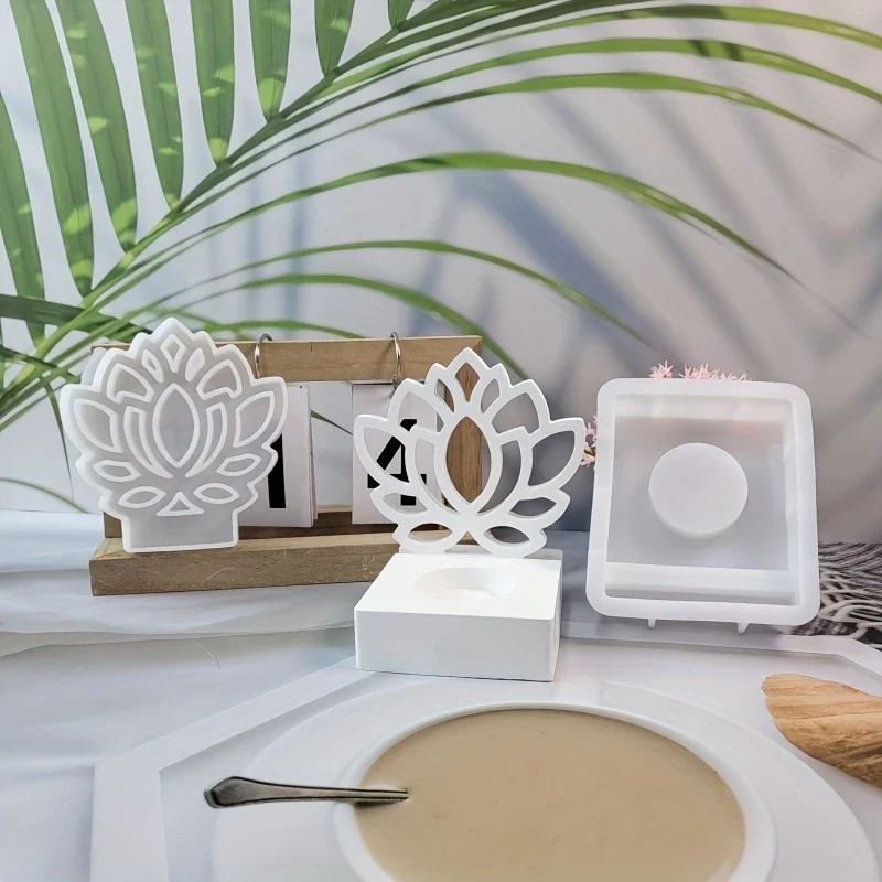 Lotusblumen-Silikonform – Für spirituelle DIY-Kerzenhalter und Wohnaccessoires