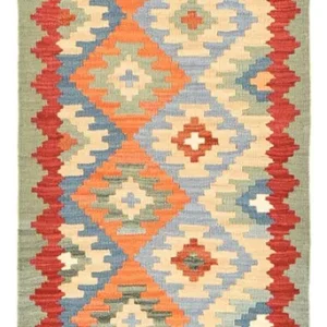 Läufer Kelim - Oriental - 194 x 66 cm - mehrfarbig