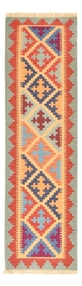 Läufer Kelim - Oriental - 196 x 58 cm - mehrfarbig