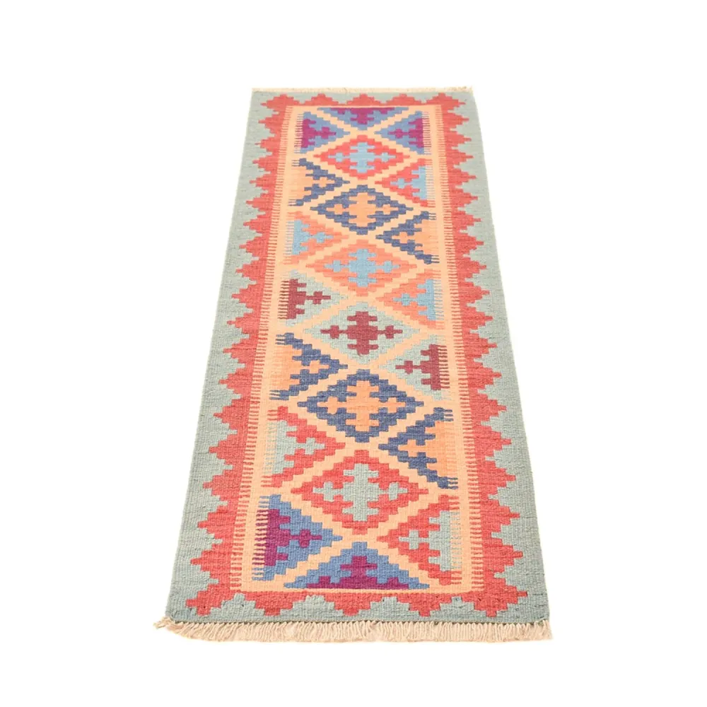 Läufer Kelim - Oriental - 196 x 58 cm - mehrfarbig