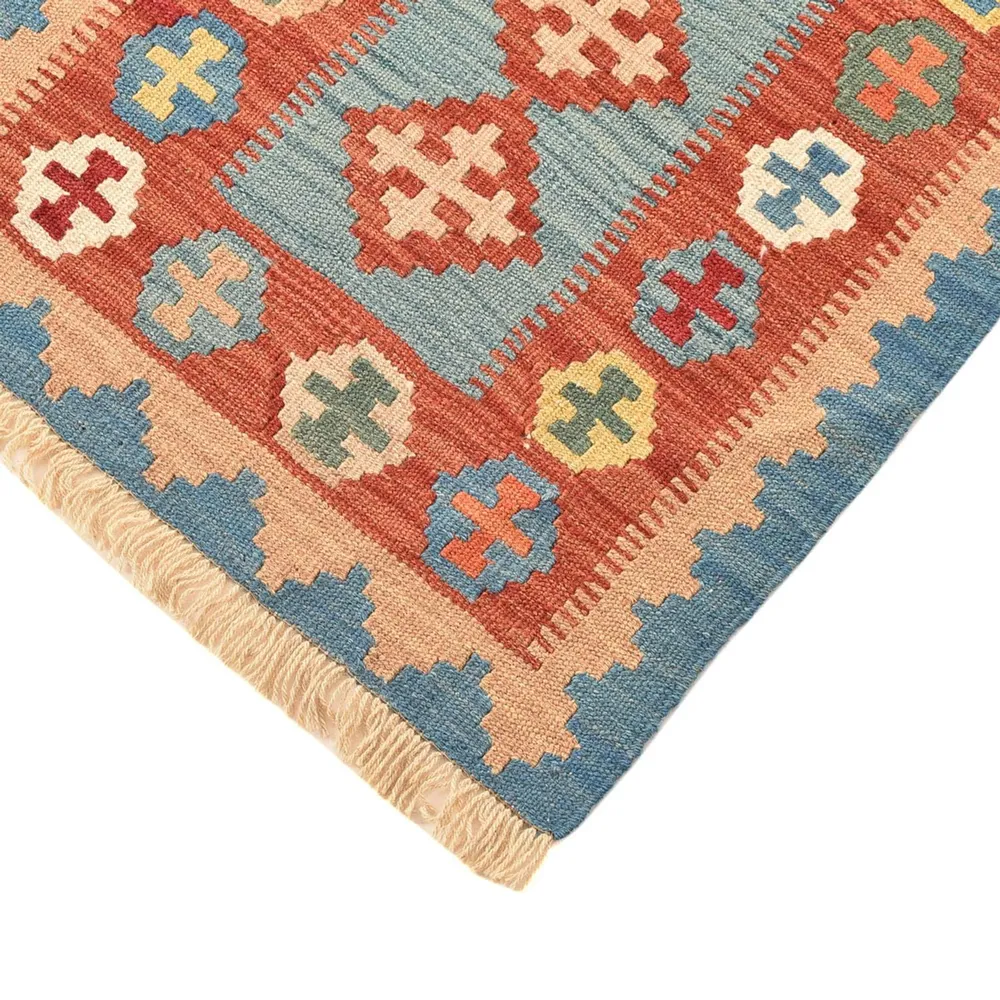 Läufer Kelim - Oriental - 198 x 61 cm - mehrfarbig