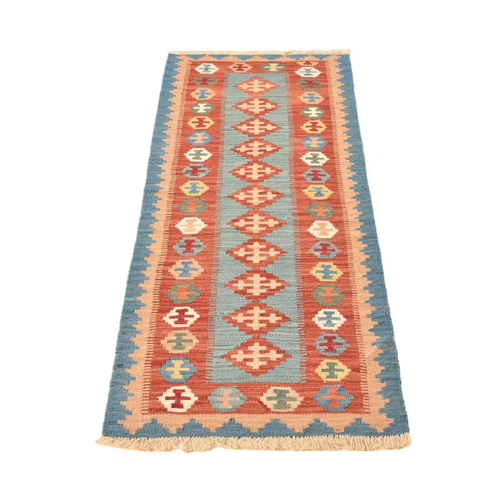 Läufer Kelim - Oriental - 198 x 61 cm - mehrfarbig
