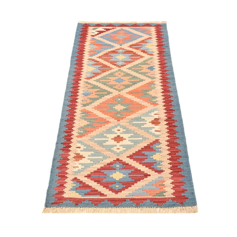 Läufer Kelim - Oriental - 200 x 63 cm - mehrfarbig