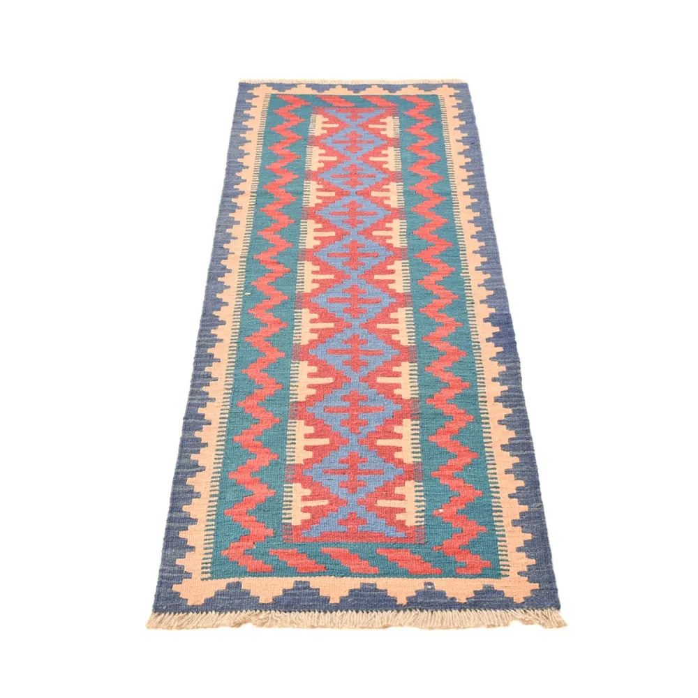 Läufer Kelim - Oriental - 210 x 62 cm - mehrfarbig