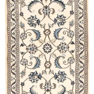 Läufer Perser - Nain - Royal - 202 x 60 cm - creme