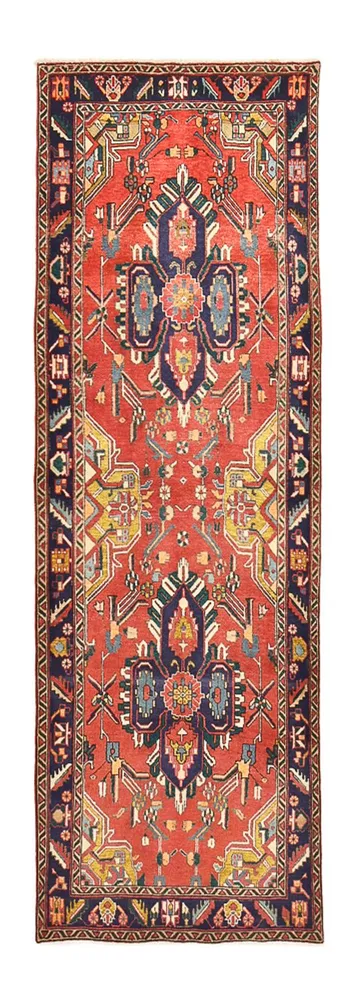 Läufer Perser - Täbriz - 354 x 117 cm - mehrfarbig