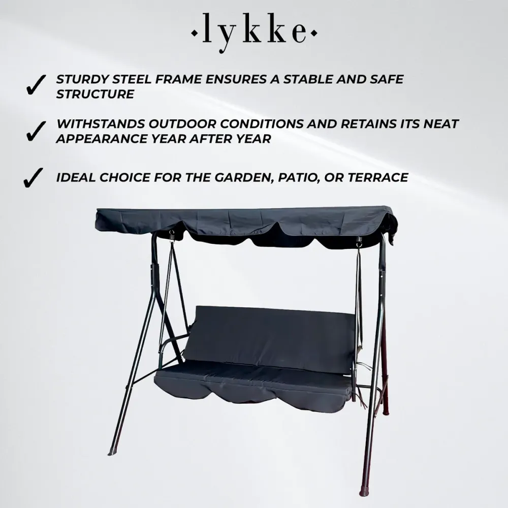 Lykke Hollywoodschaukel Standard, Schwarz