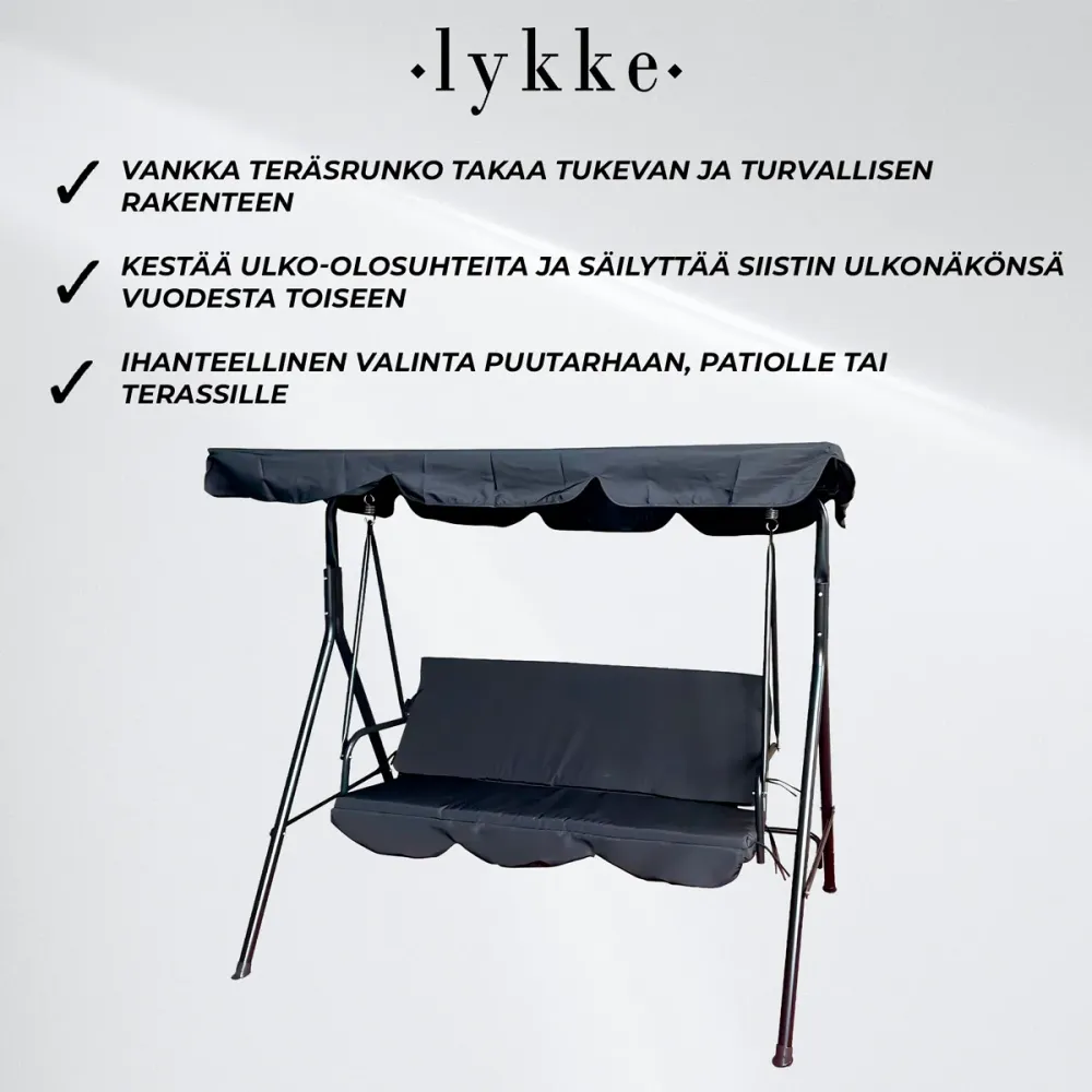 Lykke Hollywoodschaukel Standard, Schwarz