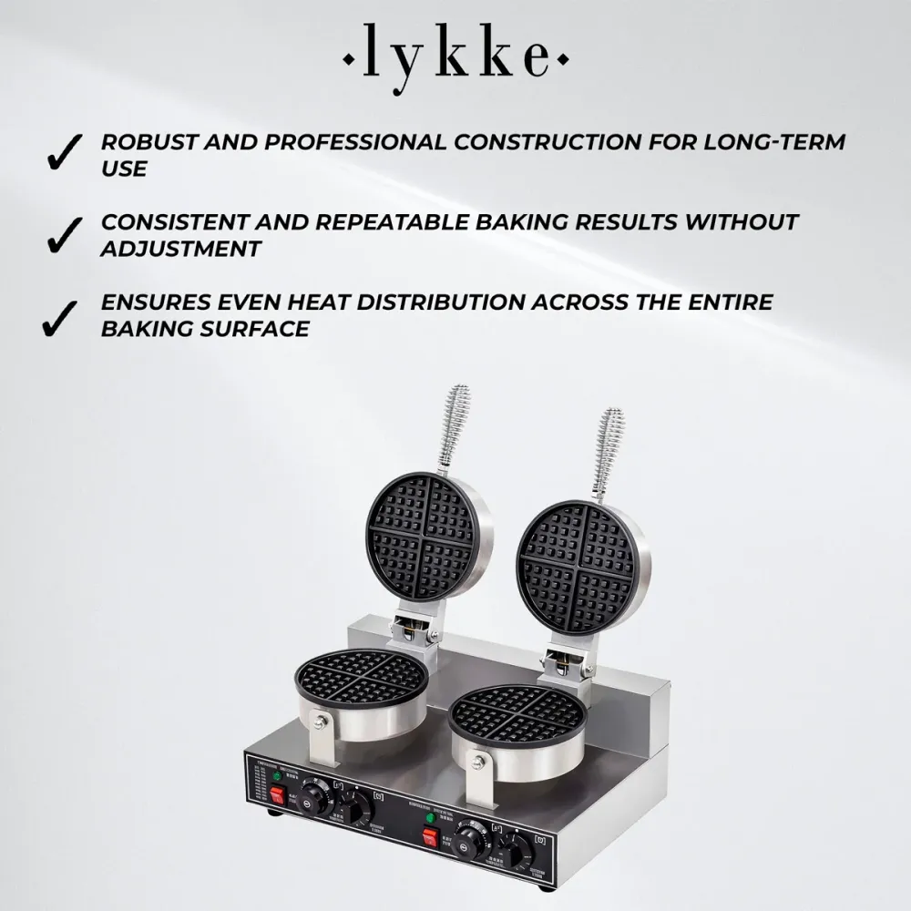 Lykke Waffeleisen Doppel, 2.4 kW