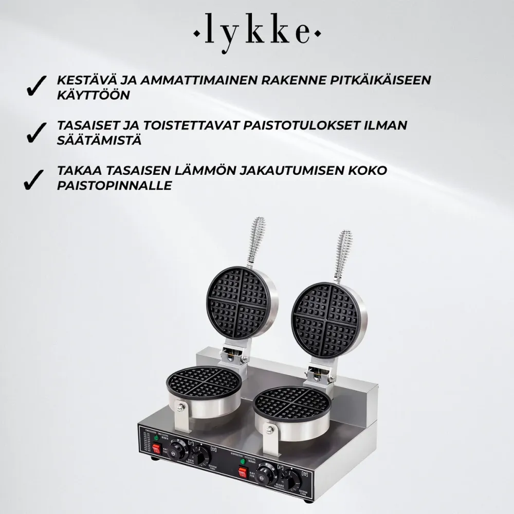 Lykke Waffeleisen Doppel, 2.4 kW