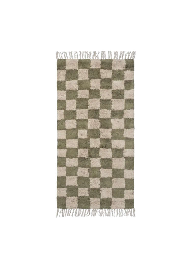 Mara Washable Rug - Elm Green/Warm Sand