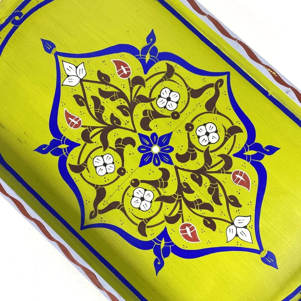 Marokkanisches Pistazien-Grüntee-Tablett 47x28