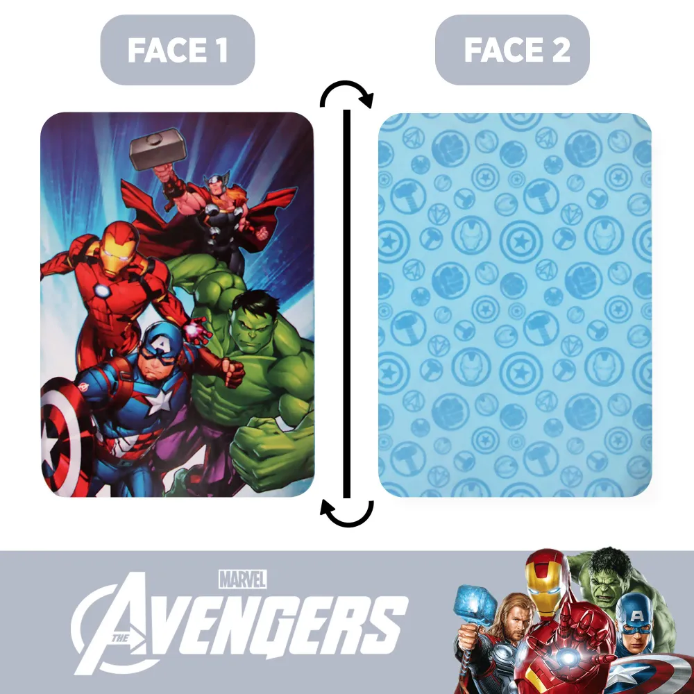 Marvel Avengers Bettbezug-Set für doppelseitige Einzelbetten aus Baumwolle 6555