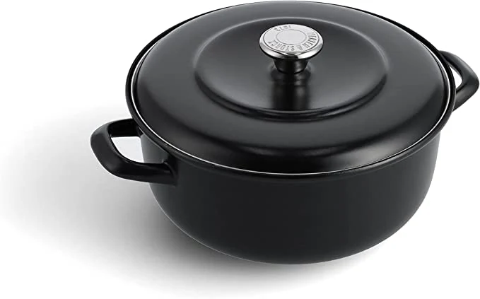 Merten & Storck Schmortopf aus emailliertem Eisen 26 cm – Black