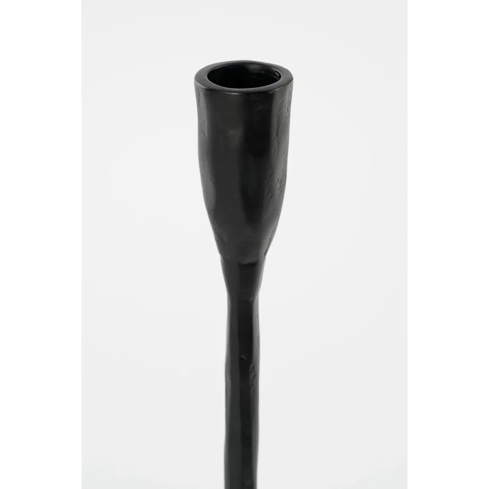 Mica Decorations – Christy Kerzenständer – L17 x B18 x H34 cm – Aluminium – Schwarz