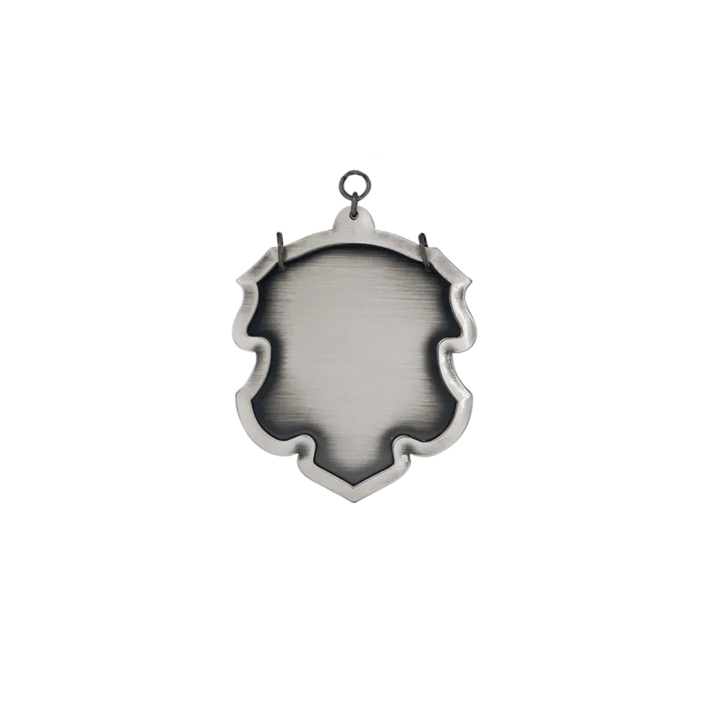 Mittelstück, Messing, altsilber, mit Öse(n) und Ring(en)