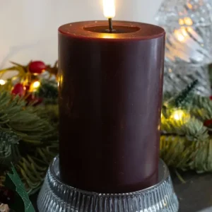 Mittlere kastanienbraune LED-Kerze