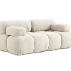 Modulares 2-Sitzer-Sofa LOKUA hellbeige Chenille