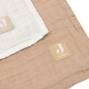 Mullwindeln Hydrophil 115x115 cm 2 Stück- Biscuit Ivory- von Jollein