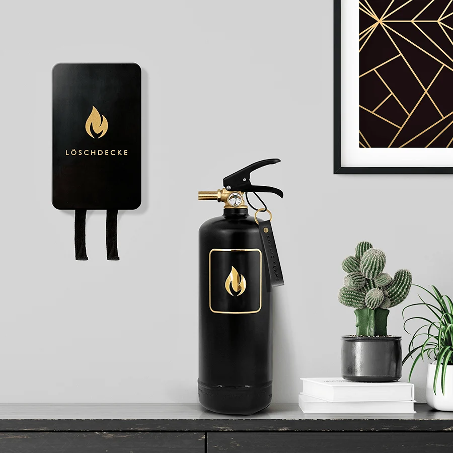 SCHWARZER 2KG KLASSISCHER FEUERLÖSCHER NORDIC FLAME