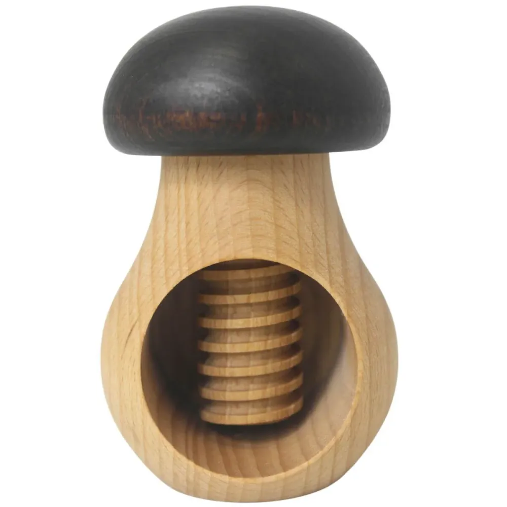 Nussknacker Holzpilz, braun, 9 cm