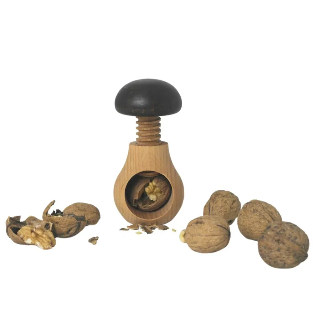 Nussknacker Holzpilz, braun, 9 cm