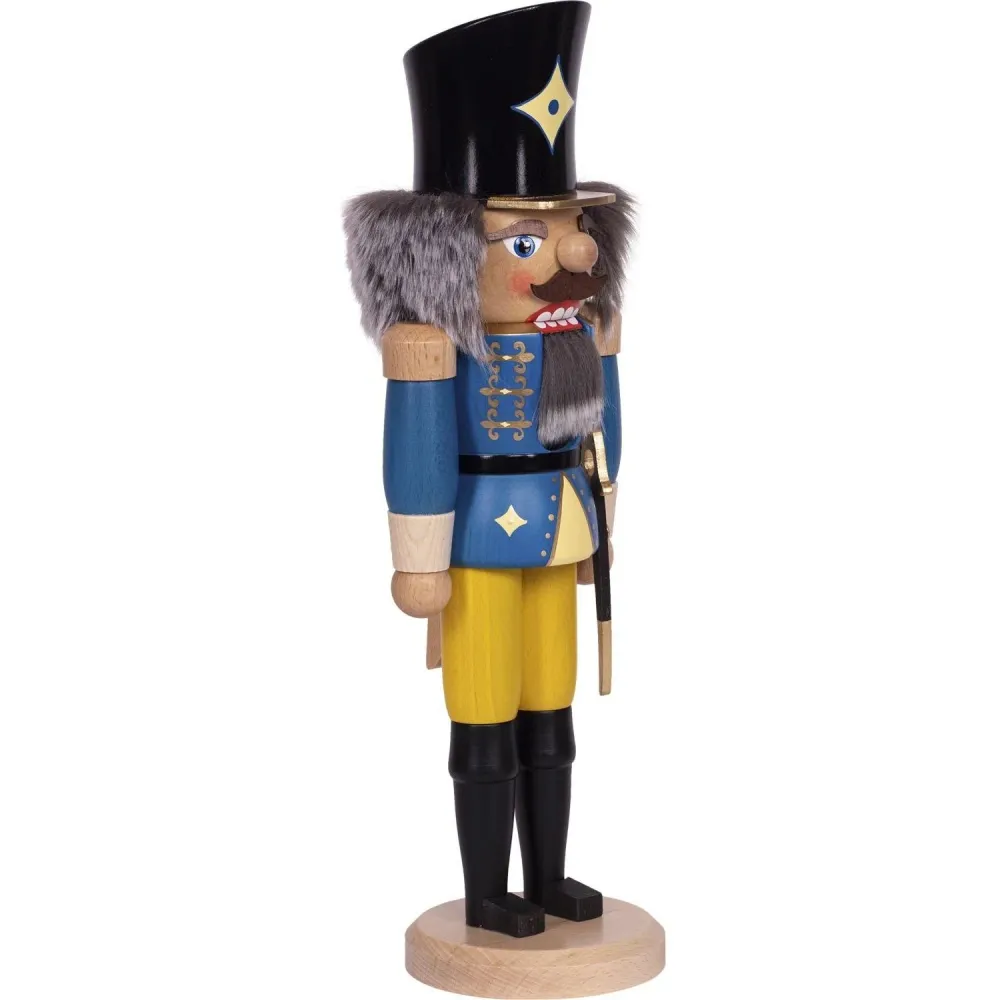Nussknacker "Husar" blau, 36 cm