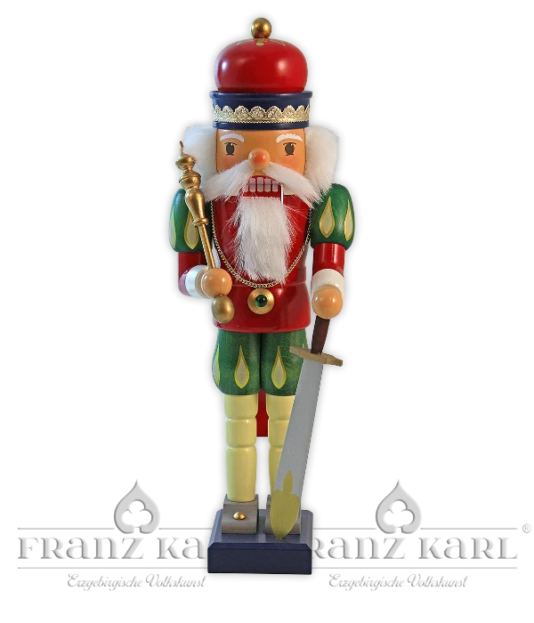 Nussknacker König, bunt