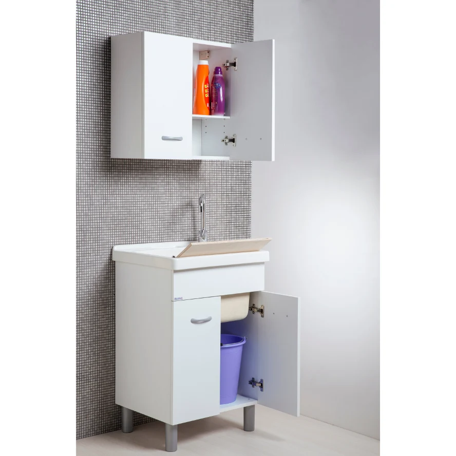 Oceano 60x50 Waschbecken mit Keramikwanne und Tisch
