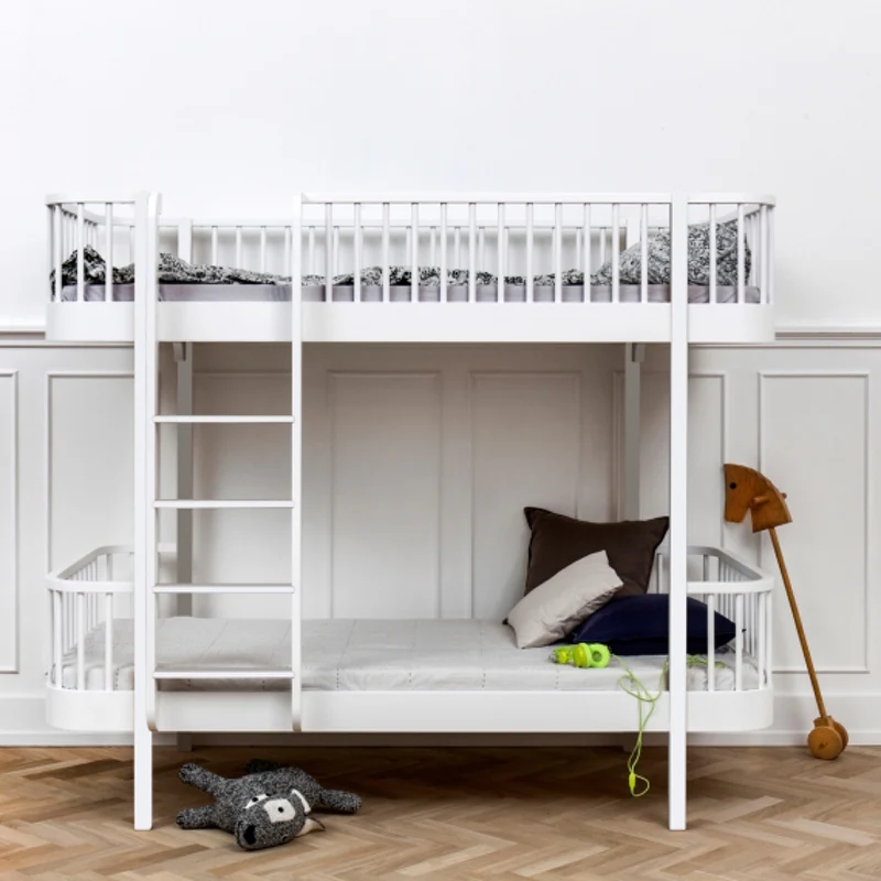 Oliver Furniture Umbauset Wood 2 Einzelbetten zum Etagenbett Weiss