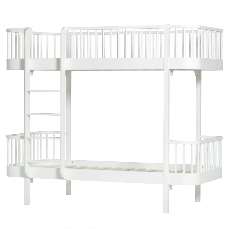 Oliver Furniture Umbauset Wood 2 Einzelbetten zum Etagenbett Weiss