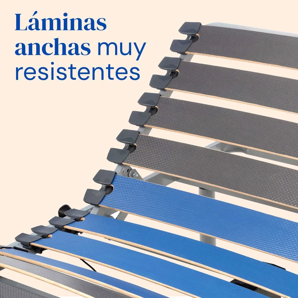 Pack verstellbares Bett mit Professional V6 Viscoelastik-Matratze (105x190 cm, Seitengitter)
