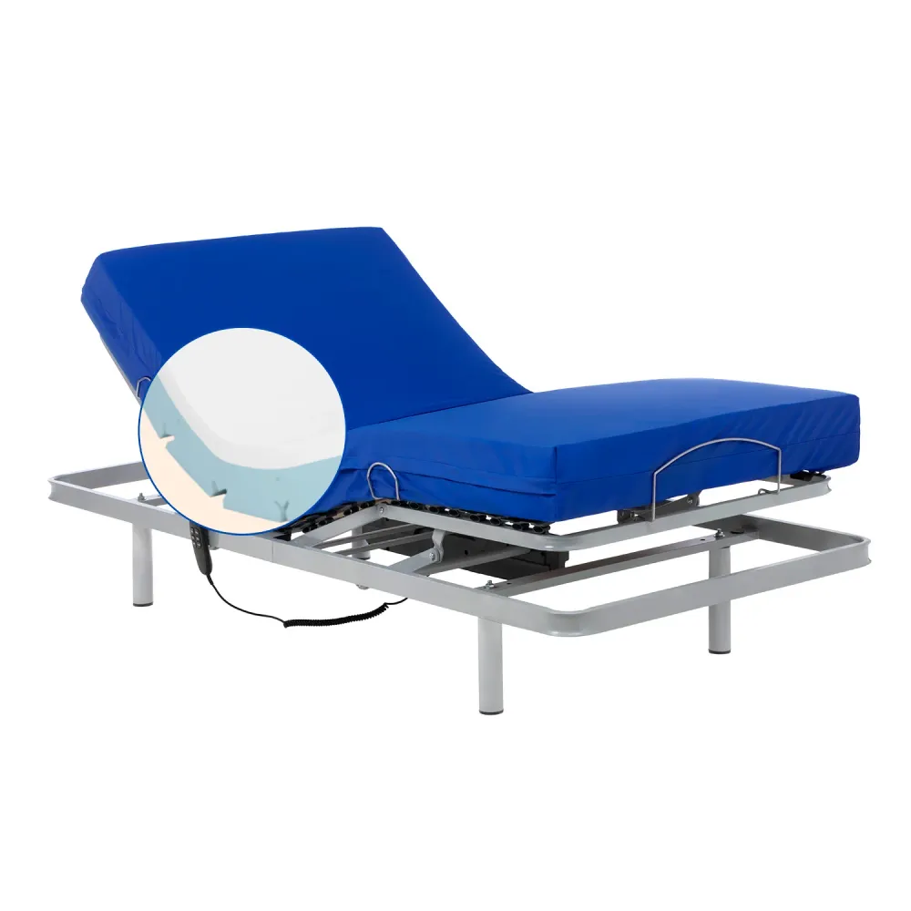 Pack Verstellbares Bett mit Viscoelastischer Matratze Professional V3 - 90x190 cm