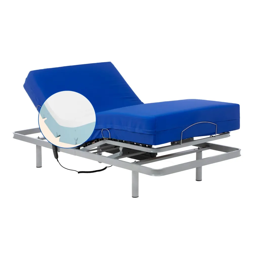Pack verstellbares Bett mit viskoelastischer Matratze Professional V6 - 90x200 cm