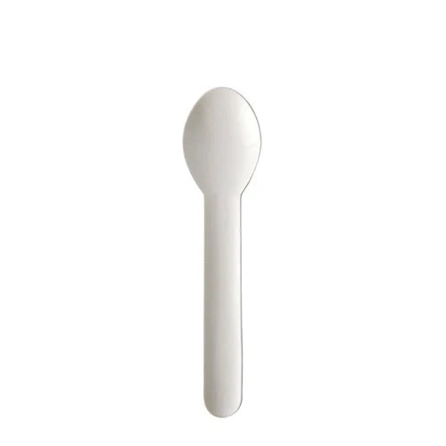 PAPSTAR Kaffeelöffel "pure" 13 cm, weiß, umweltfreundlich | Beutel (20 Stück)