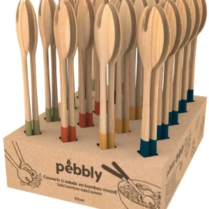 Pebbly Salatbesteck 20 Stk. Pebbly Display, Bambus, Cosy, 27cm NBA194