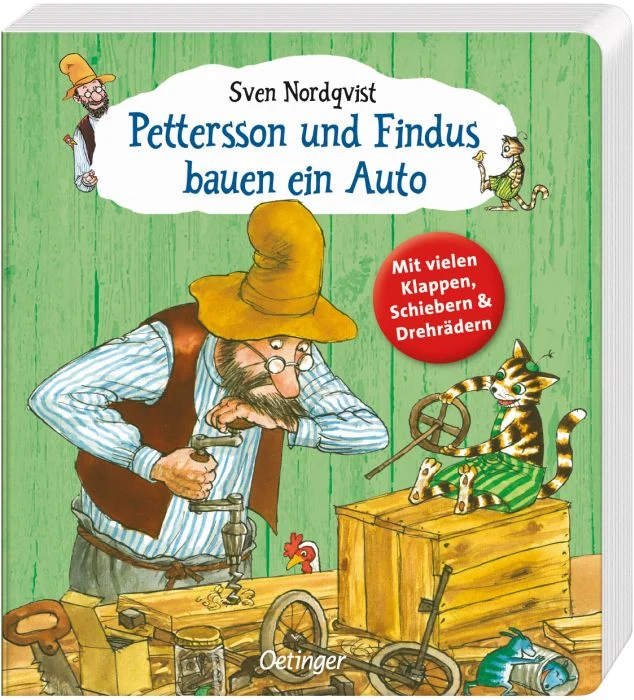 Pettersson und Findus bauen ein Auto