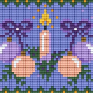 Pixelhobby Klassik Vorlage - Rose Purple Candle