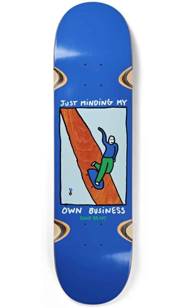 Polar Brady Just Minding My Own Business 9.0 Wheel Well Deck Blue