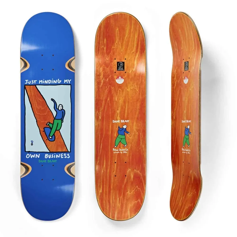 Polar Brady Just Minding My Own Business 9.0 Wheel Well Deck Blue