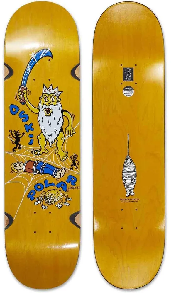 Polar Skate Co. Oski Spider King 8.25 Wheel Well Deck